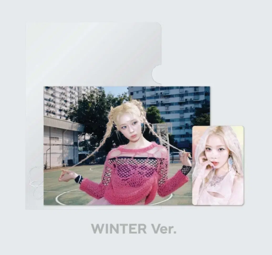 aespa Winter Armageddon pop-up MD poster & photocard set