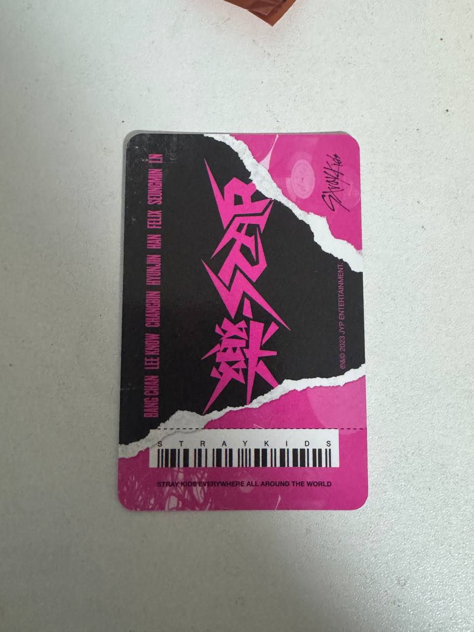 Minho Rock Star album photocard Stray Kids photocard