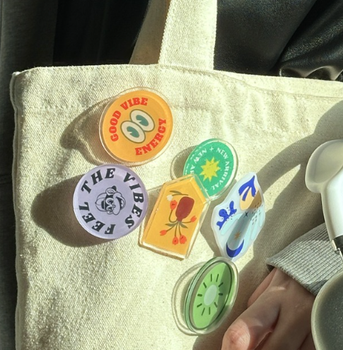 Create your own *Clear Acrylic Pin Badge