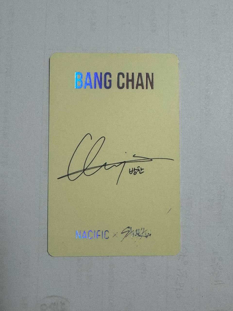 Stray Kids Bangchan Nacific Photocard