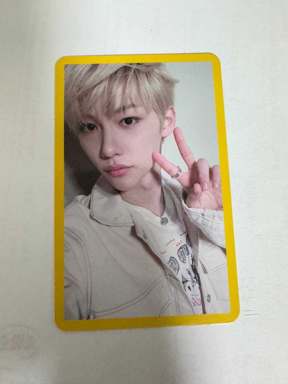 Stray Kids FELIX YELLOW WOOD Photocard