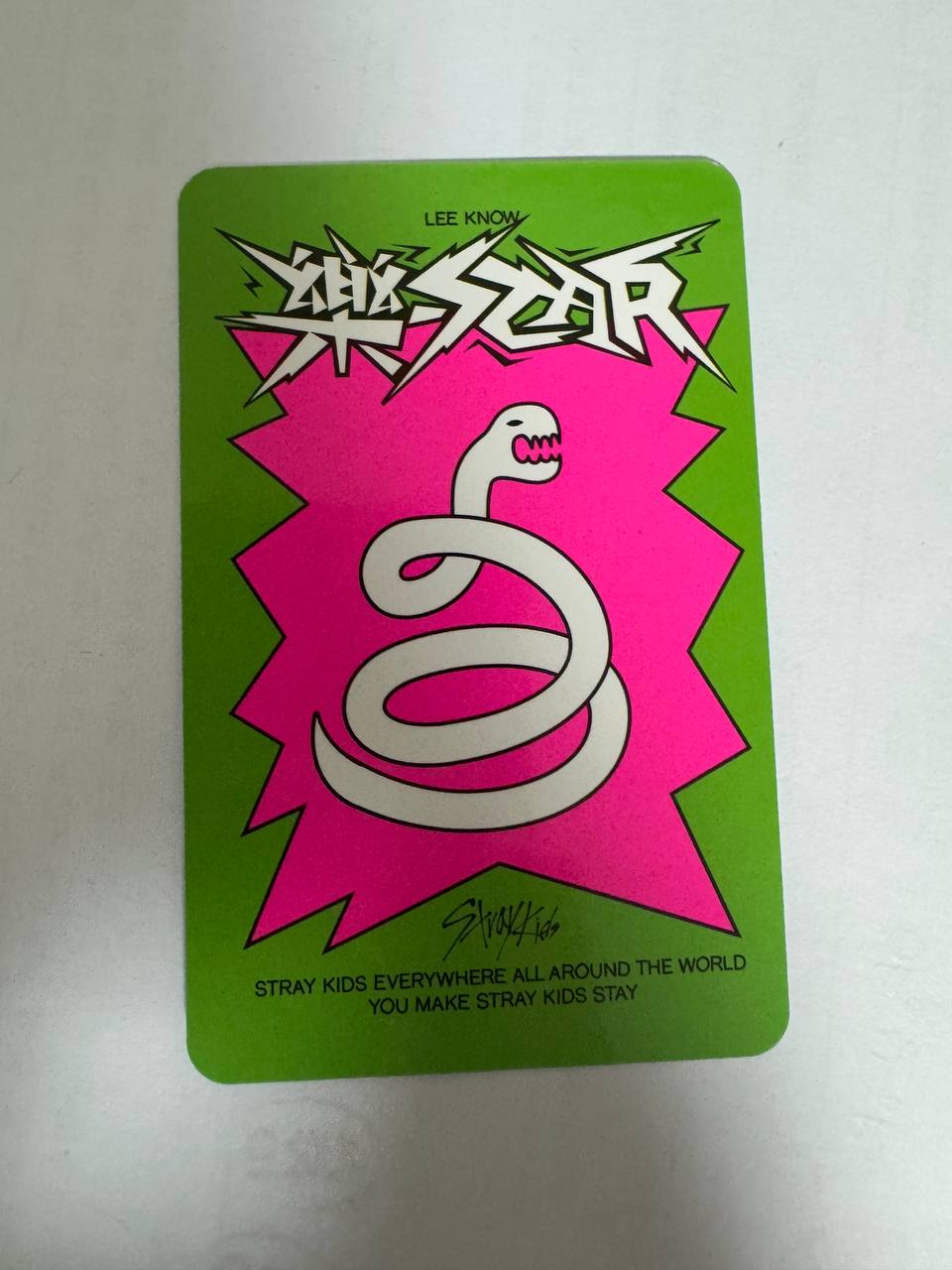 Stray Kids LEE KNOW ROCKSTAR Photocard