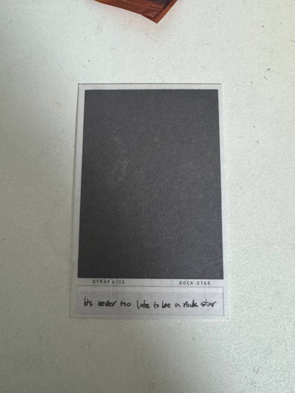 Stray Kids ROCKSTAR Hyunjin polaroid photo card