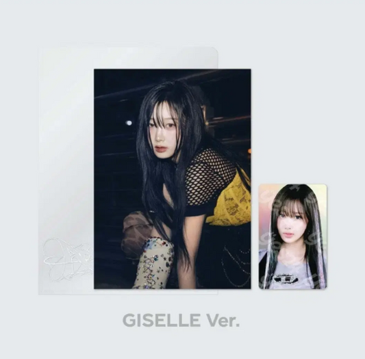 aespa Giselle Armageddon pop-up MD poster & photocard set
