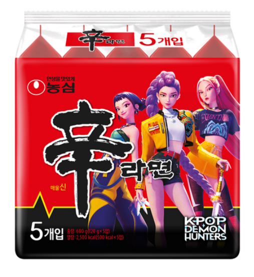 SHIN RAMYUN-5 in 1 set (K POP DEMON HUNTERS VER.)