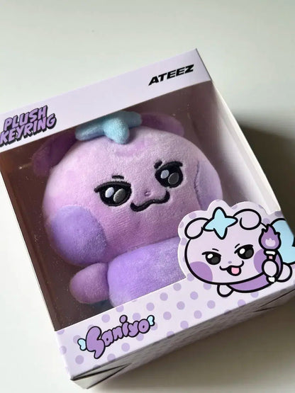 ATEEZ SANIYO DOLL+KEYRING+PHOTOCARD
