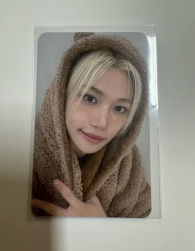 Невидана фотокартка Stray Kids FELIX Fanshop ведмідь ФОТОКАРТКА