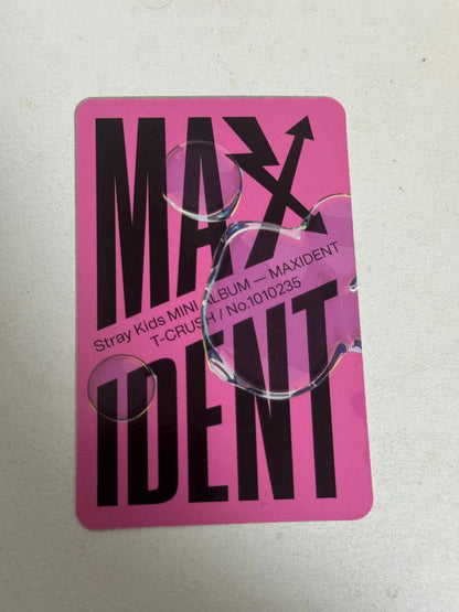 Stray Kids LEE KNOW MAXIDENT Photocard