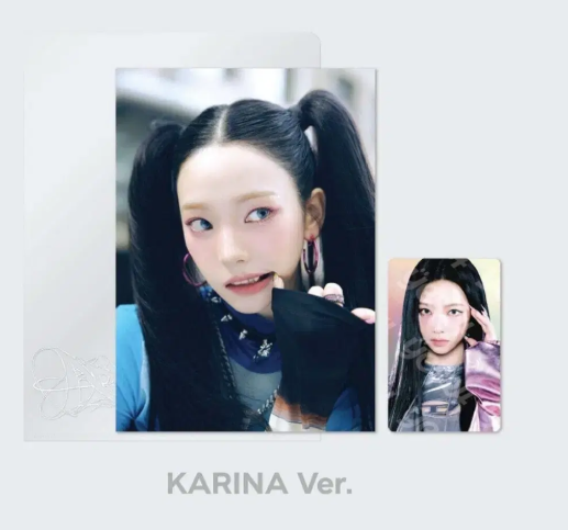 aespa Karina Armageddon pop-up MD poster & photocard set
