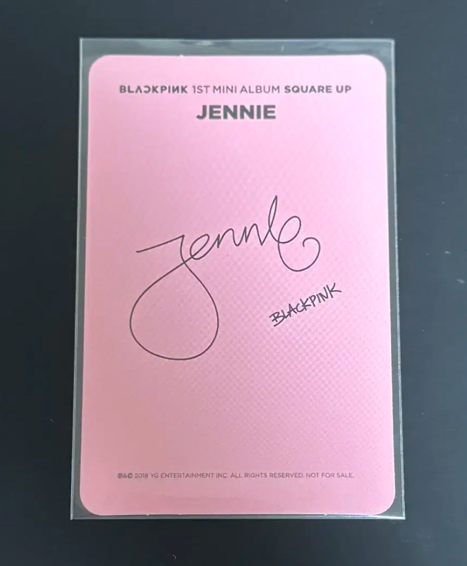 BLACKPINK Jennie SQUARE UP Photocard