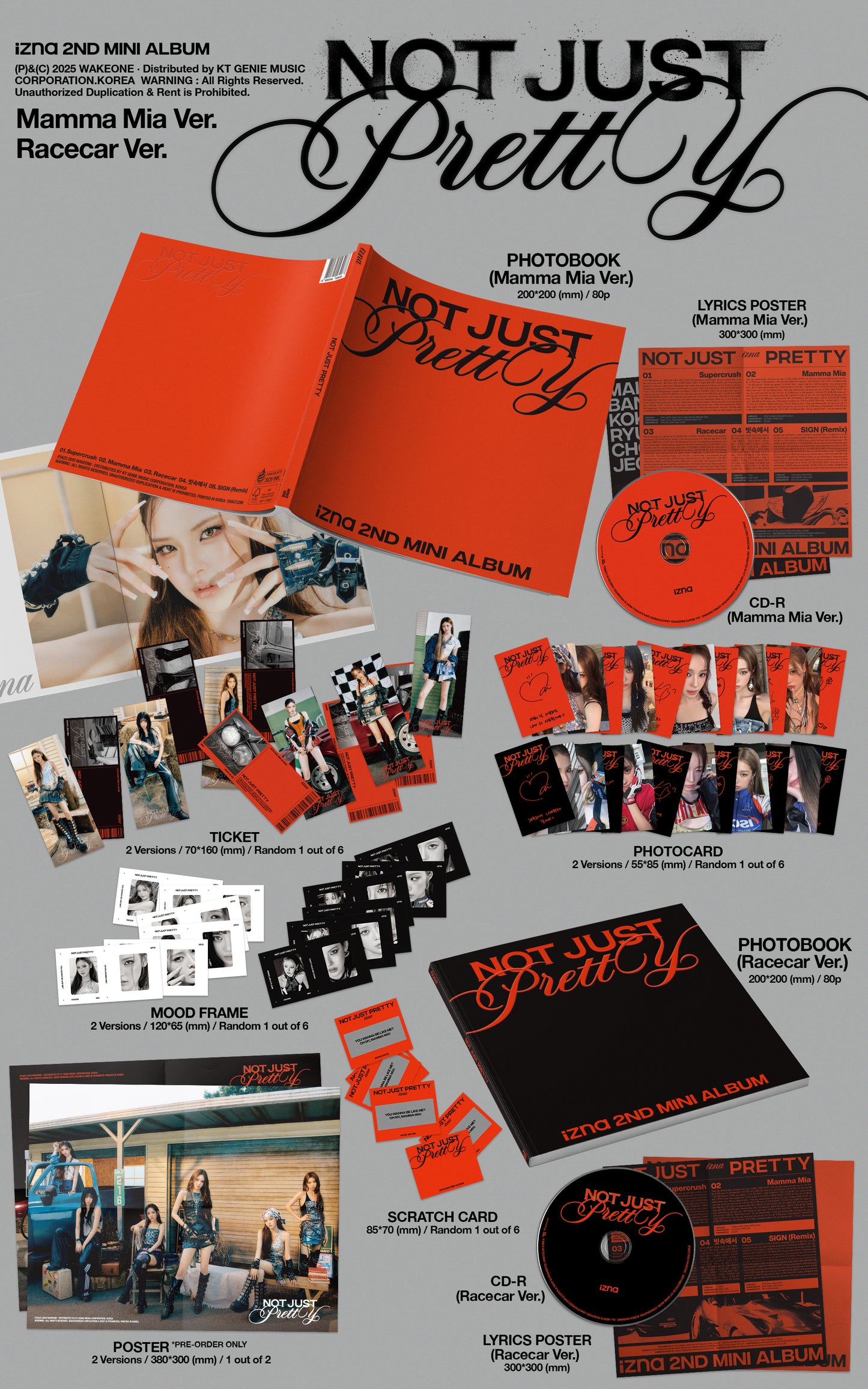 izna - 2nd Mini Album [Not Just Pretty] "SET" (PHOTOBOOK Ver.)