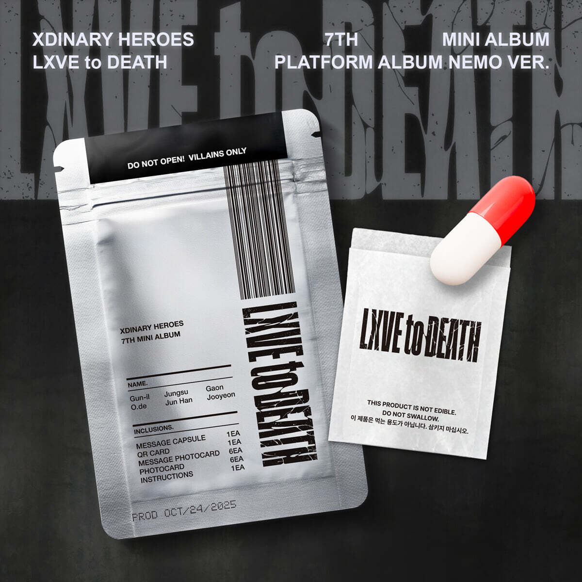 Xdinary Heroes - 7th mini ALBUM : LXVE to DEATH [Platform Album Nemo ver.]