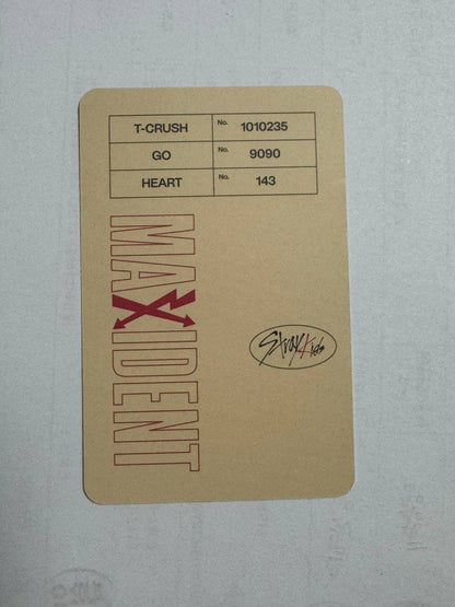 Stray Kids Hyunjin Maxident Photocard