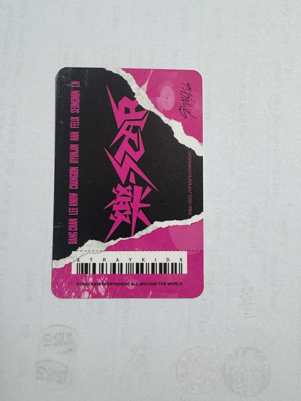 Stray Kids Changbin Rockstar Photocard