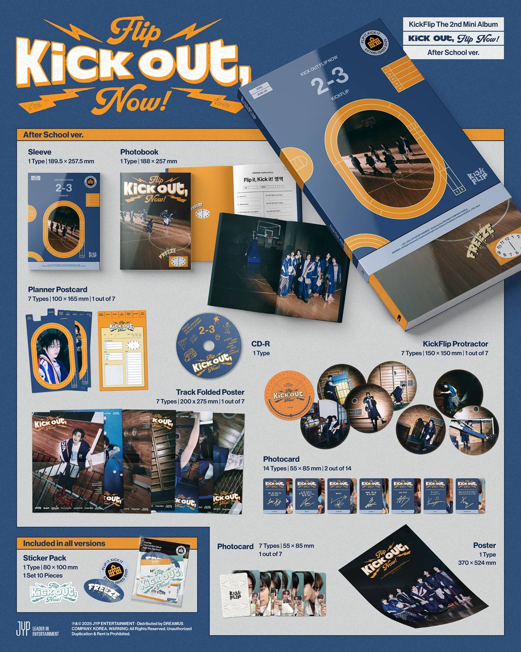 KickFlip 2nd ALBUM Complete Set (3 Albums)