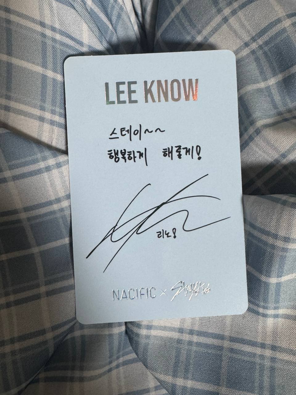 Stray Kids LEE KNOW NACIFIC PHOTOCARD