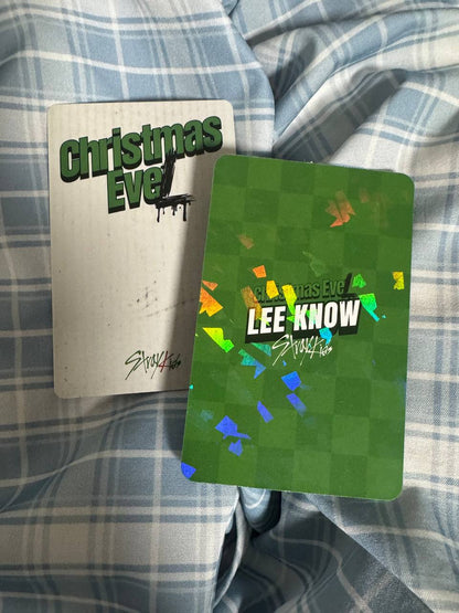 Stray Kids LEE KNOW chrismas evel photocard !!!SET ONLY!!!