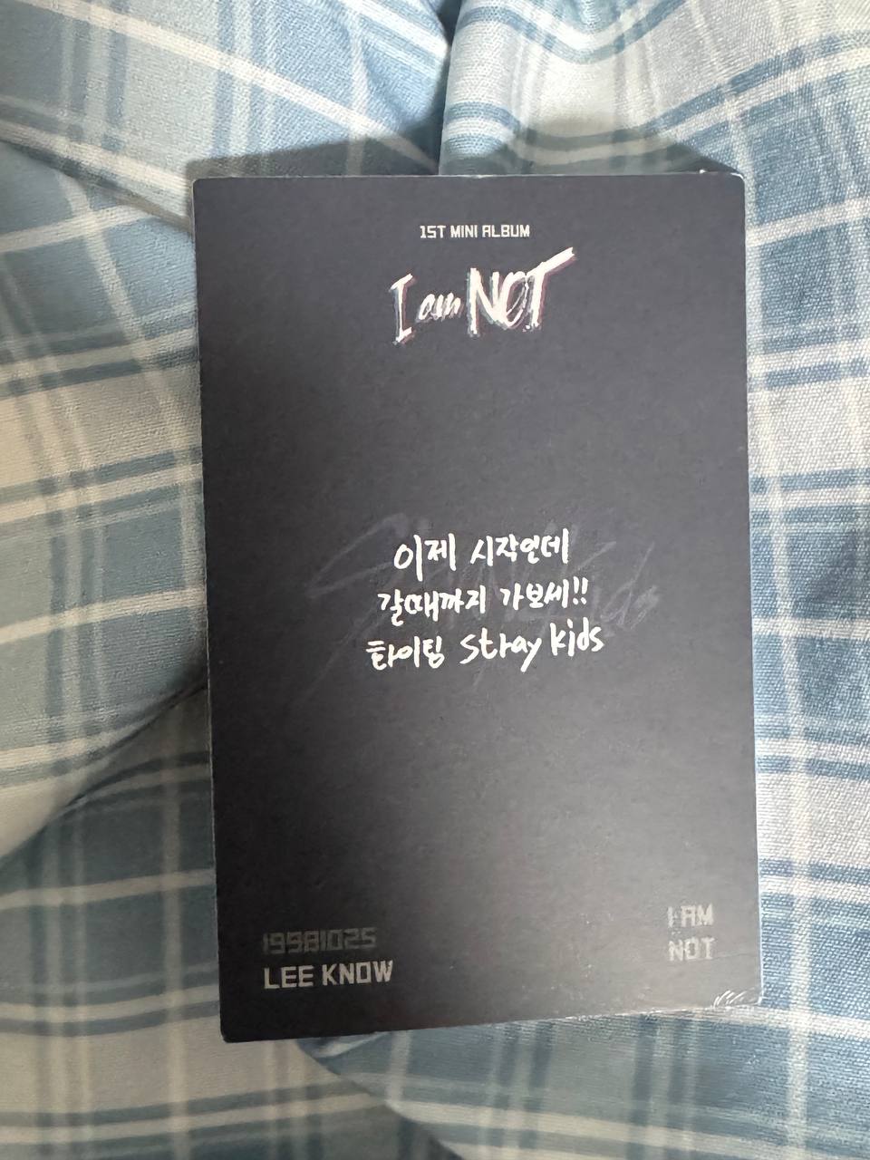 Stray Kids LEE KNOW I AM NOT BABY PHOTOCARD