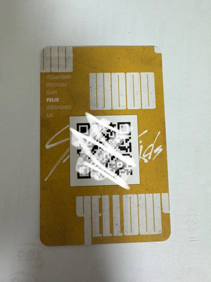 Stray Kids FELIX YELLOW WOOD Photocard